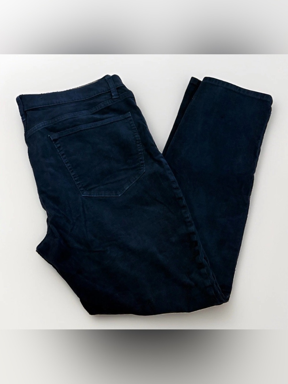 Banana Republic Corduroy Pants Men's Size 36x32 Black Travel Cord Straight Leg